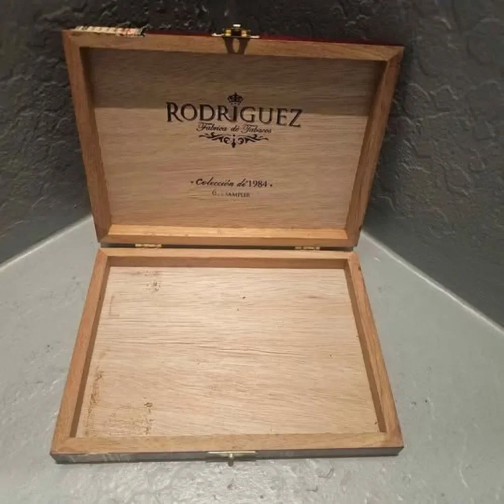 Rodriguez Sampler Wood Cigar Box Man Cave Stuff 5